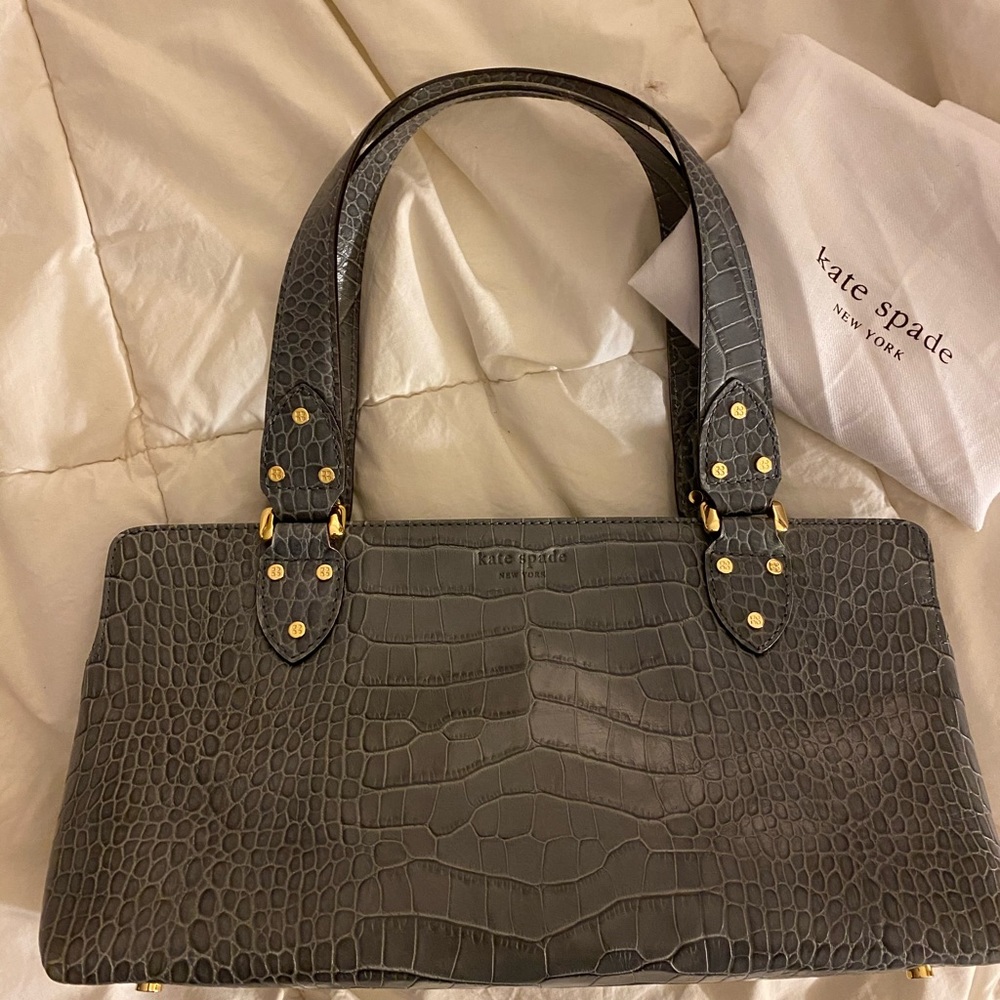 SOLD - Kate Spade Small Gorgeous Gray Bag
